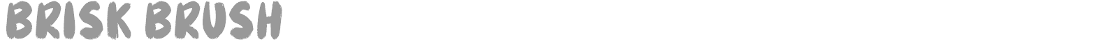 Brisk Brush font preview